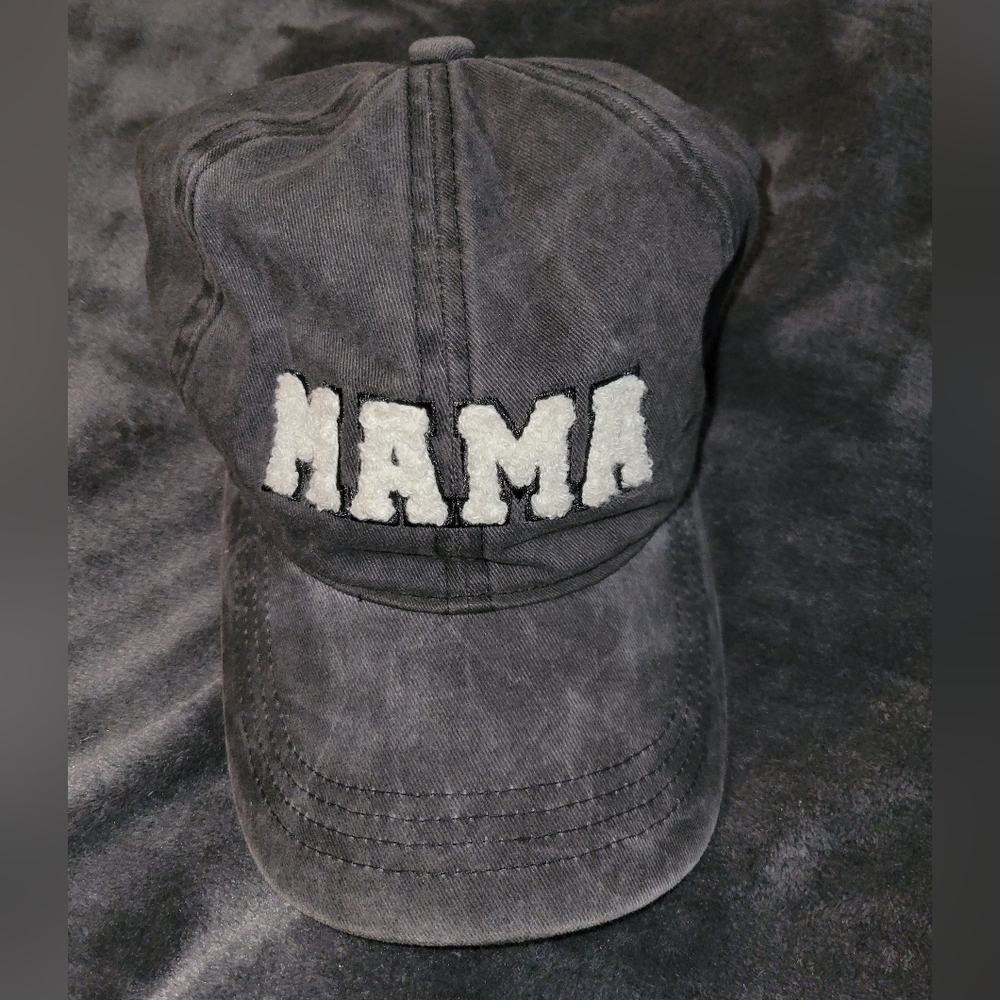 Gray 'MAMA' Hat